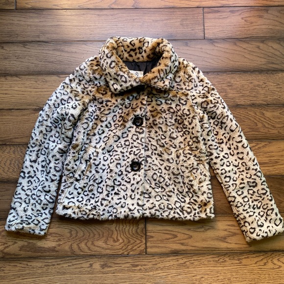 BLACK POPPY Faux Fur Leopard Jacket - Picture 3 of 15